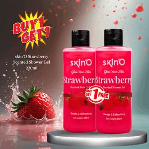 Buy 1 Skin'O Glow Your Skin Strawberry Scented Shower Gel 220ml & Get 1 Free